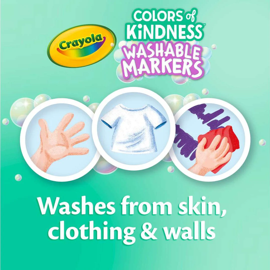 10 Ct Washable Colors of Kindness Markers, Fine Line - Image 3