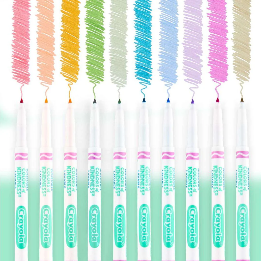 10 Ct Washable Colors of Kindness Markers, Fine Line - Image 4
