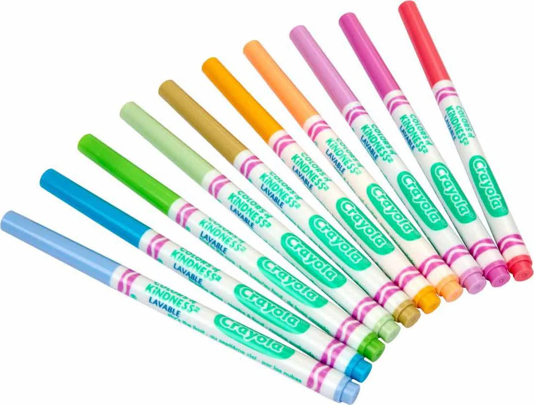 10 Ct Washable Colors of Kindness Markers, Fine Line - Image 5