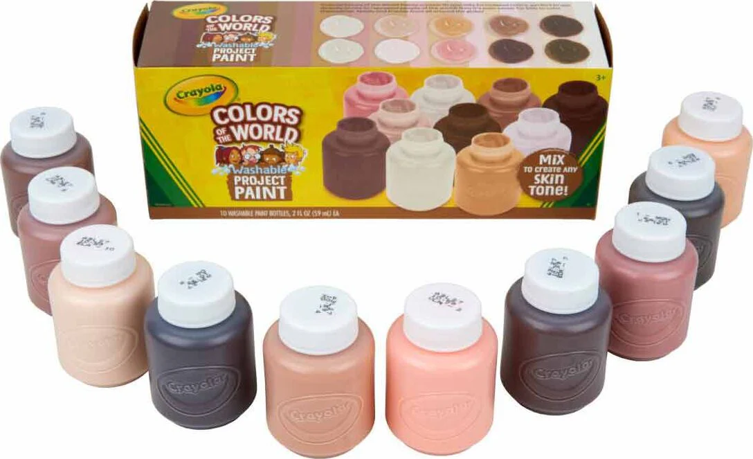 10 Ct Washable Paint, 2-oz. Bottles, Colors of the World - Image 4