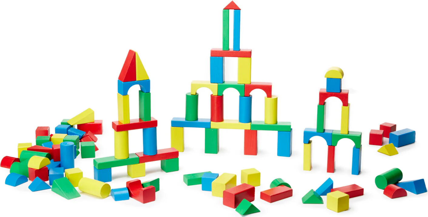 100 Piece Wood Blocks Set - Image 3