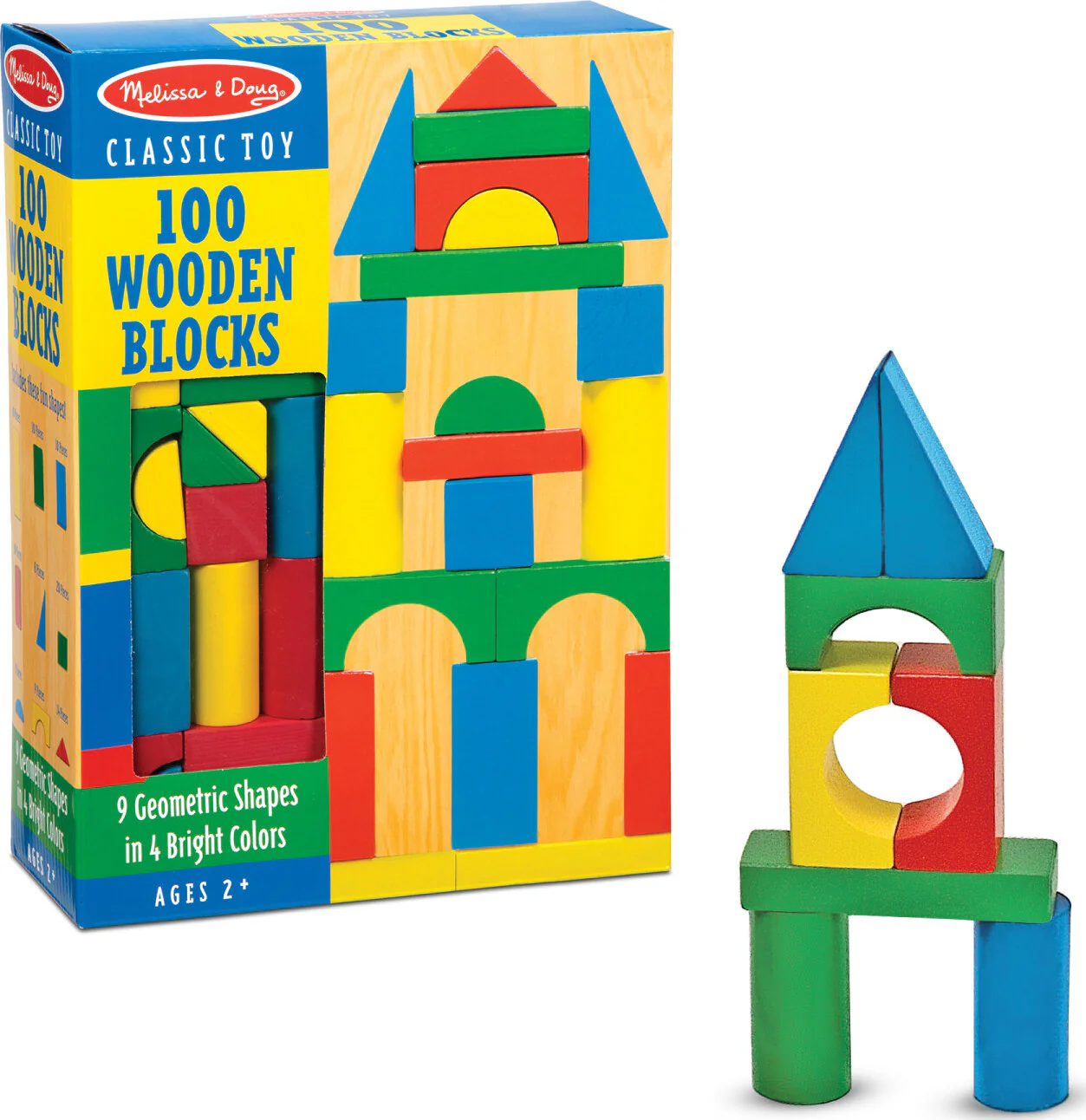100 Piece Wood Blocks Set - Image 5