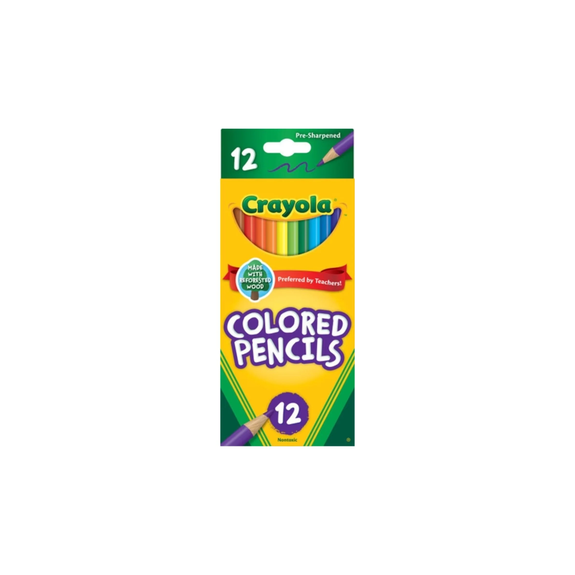 12 Ct Colored Pencils, Long