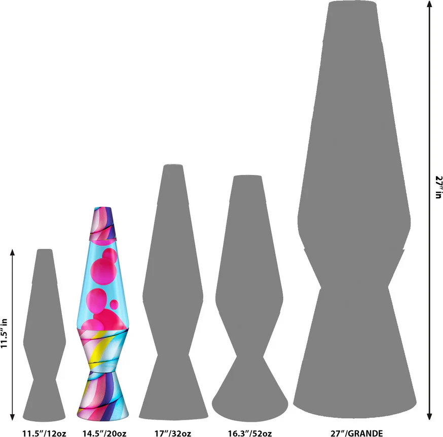 14.5'' LAVA® Lamp Candy Swirl/Pink/Light Blue - Image 2
