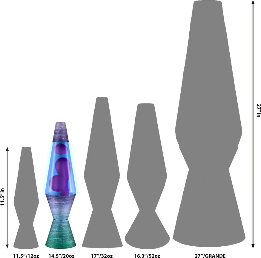 14.5'' LAVA® Lamp Ceramic Dip/Pink/Blue - Image 2