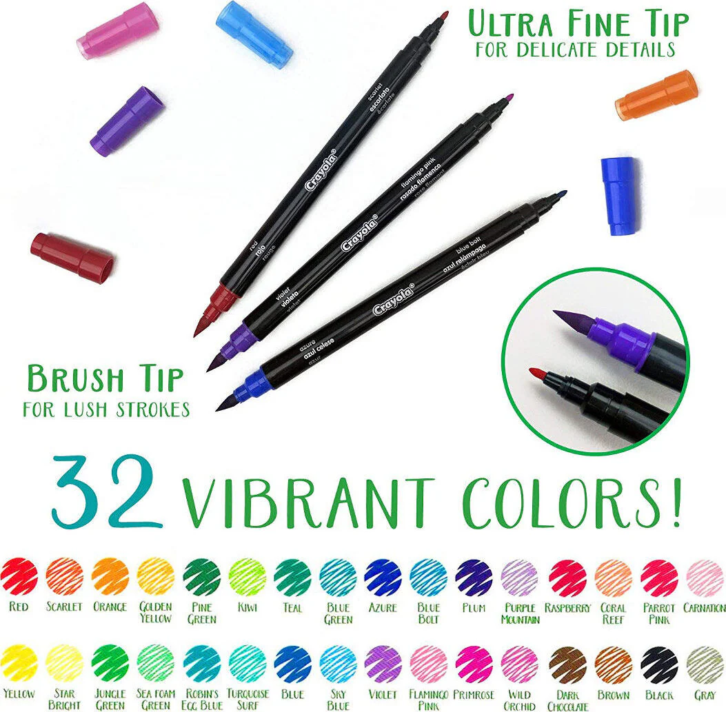 16 Count Signature Brush and Detail Dual-Tip Markers - Image 2