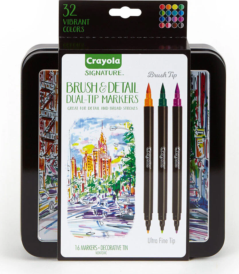 16 Count Signature Brush and Detail Dual-Tip Markers - Image 4