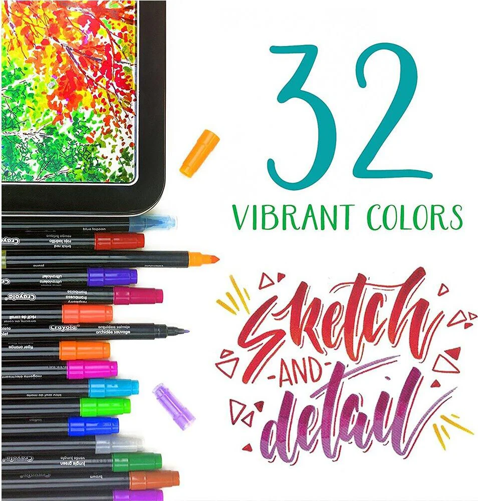 16 Count Signature Sketch and Detail Dual-Tip Markers - Image 2