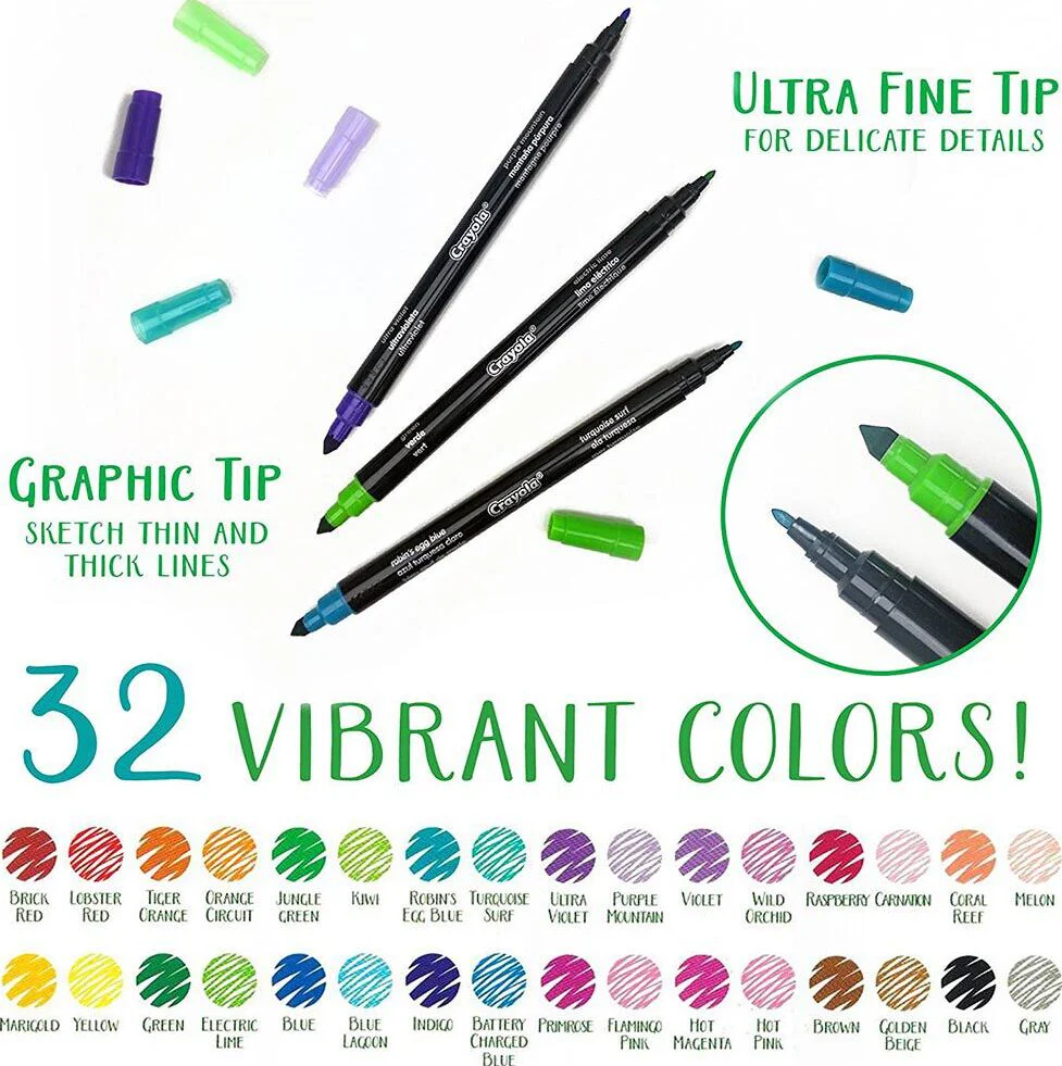 16 Count Signature Sketch and Detail Dual-Tip Markers - Image 4