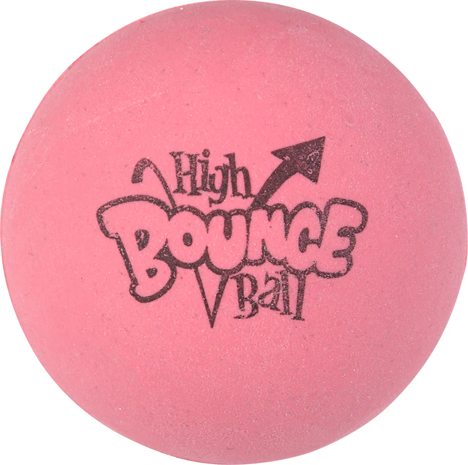 2.5" Rubber Pink High Bounce Ball - Image 2