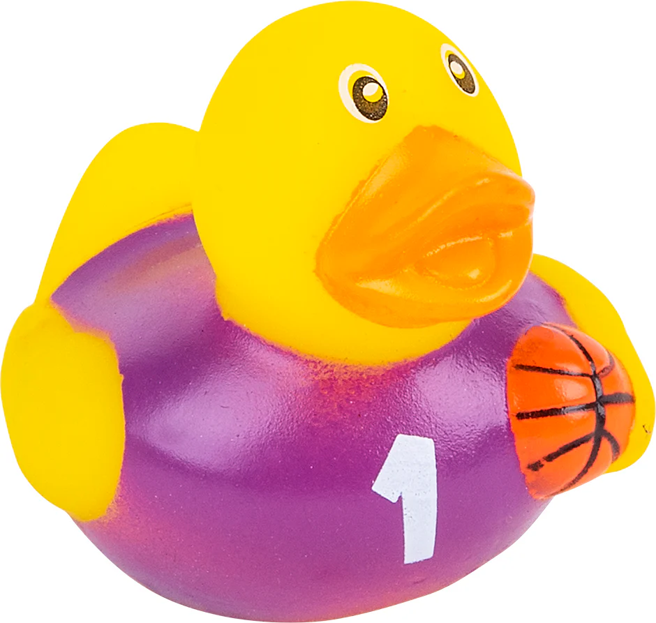 2" Basketball Rubber Duckies - Image 4