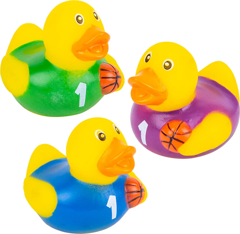 2" Basketball Rubber Duckies - Image 5