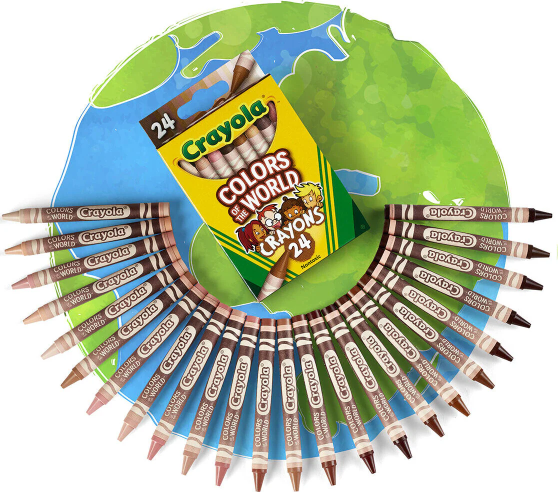 24 Ct Crayons, Colors of the World - Image 3