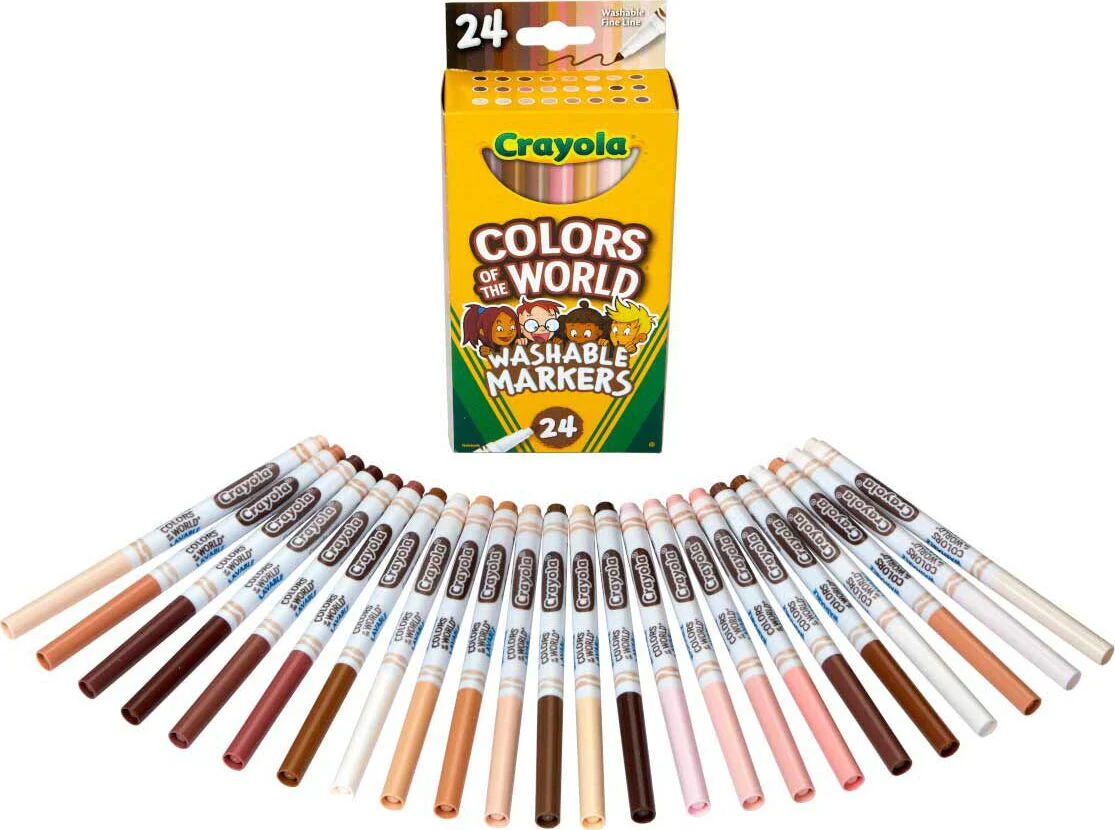 24 Ct Washable Fine Line Markers, Colors of the World