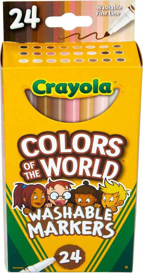 24 Ct Washable Fine Line Markers, Colors of the World - Image 2