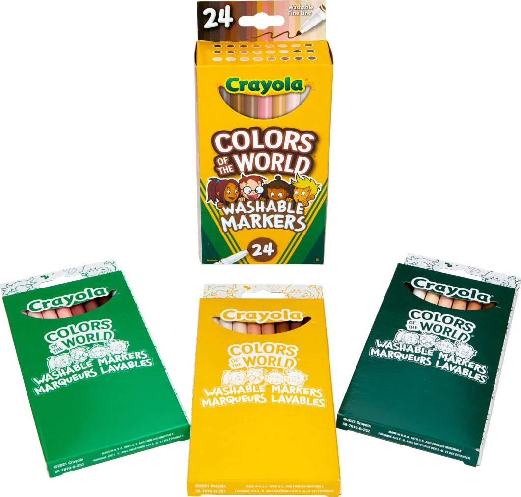 24 Ct Washable Fine Line Markers, Colors of the World - Image 3