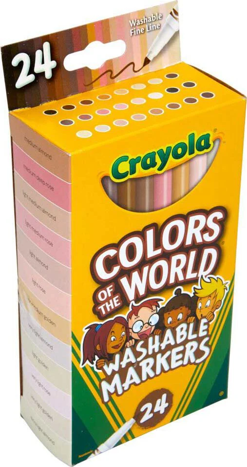 24 Ct Washable Fine Line Markers, Colors of the World - Image 4