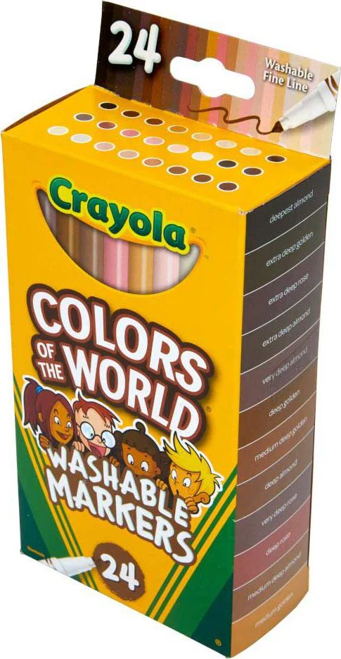 24 Ct Washable Fine Line Markers, Colors of the World - Image 5