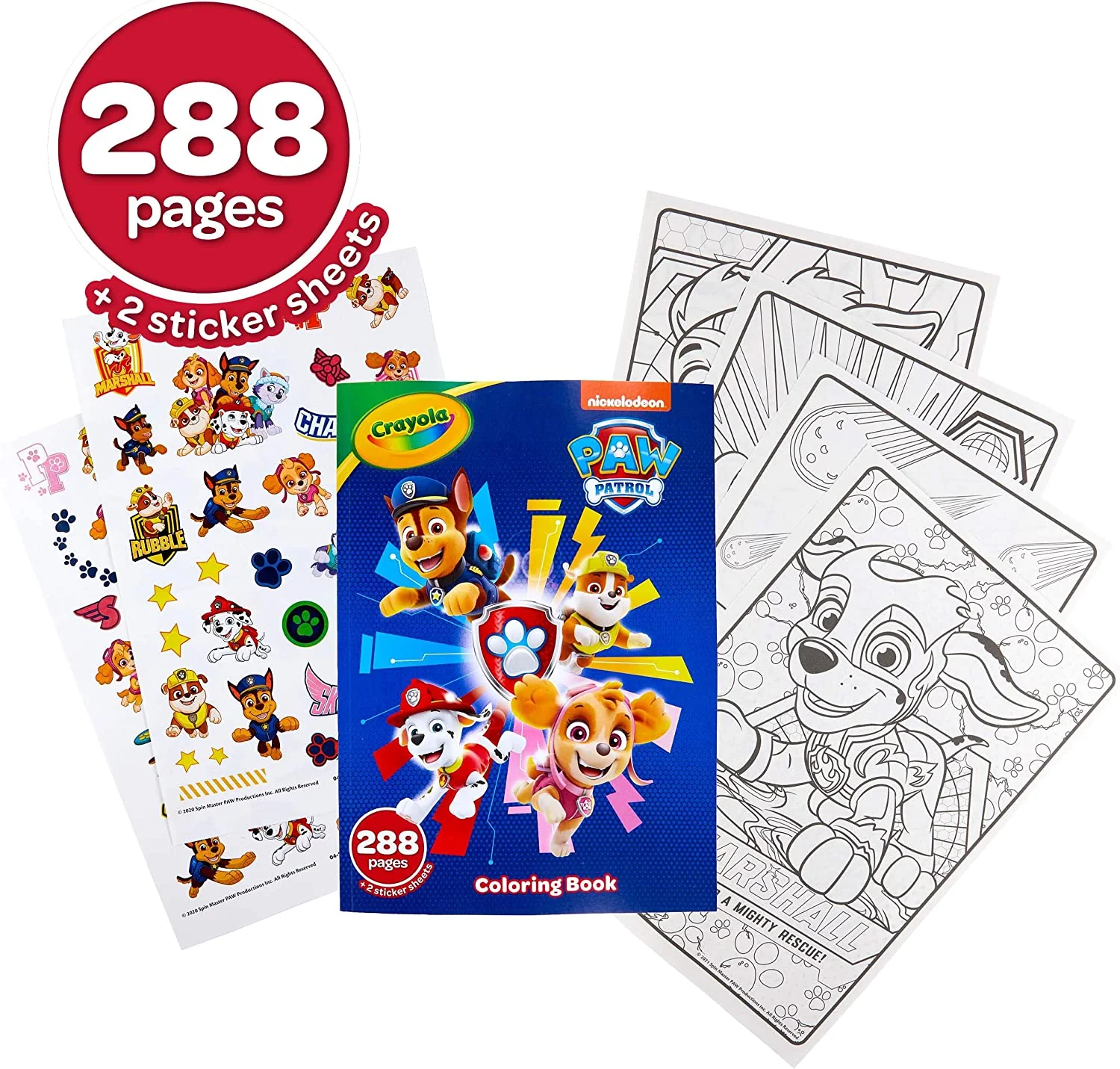 Paw Patrol 288 Page Coloring Book - Image 3