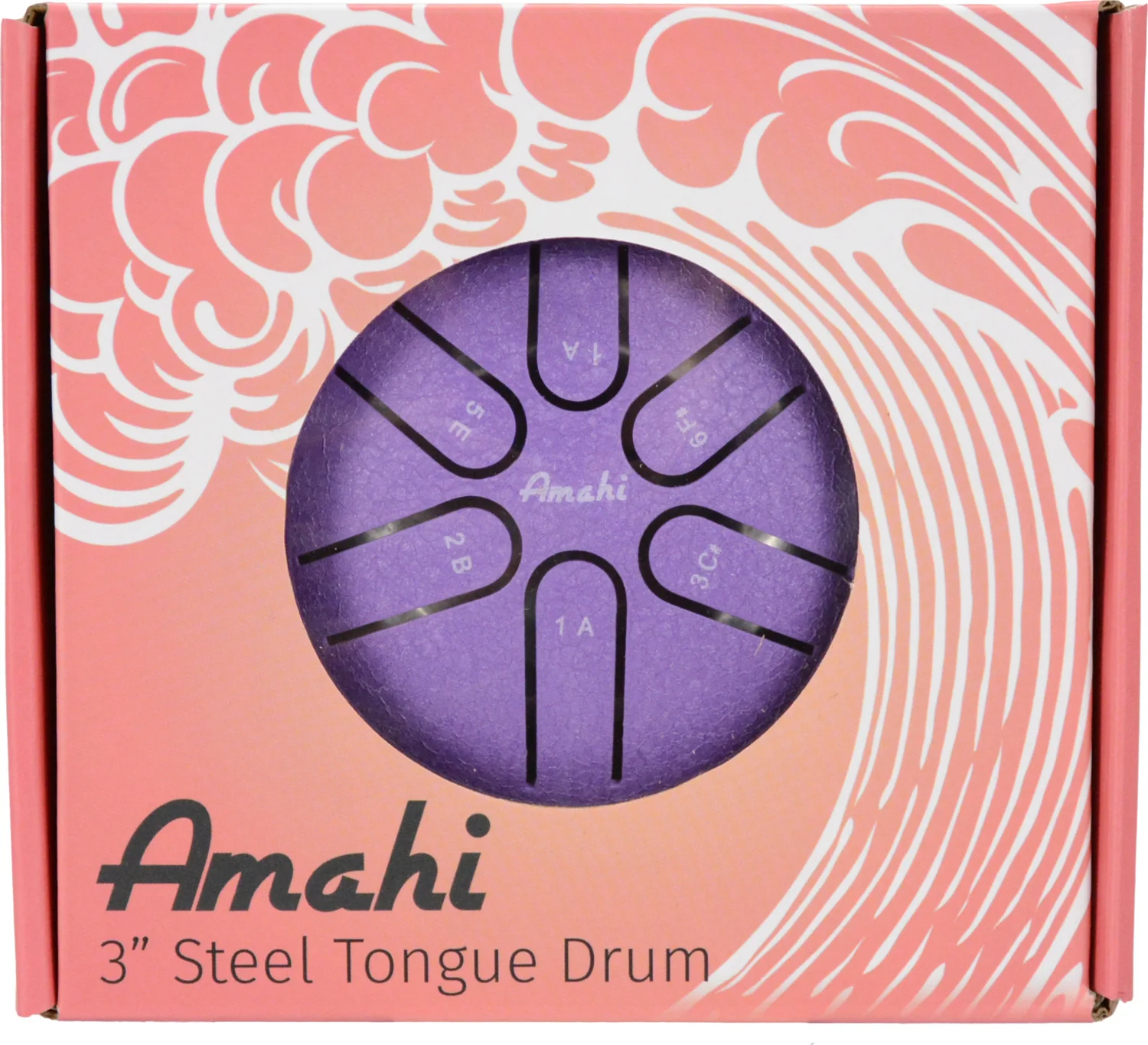 3″ Steel Tongue Drum (Blue) - Image 2