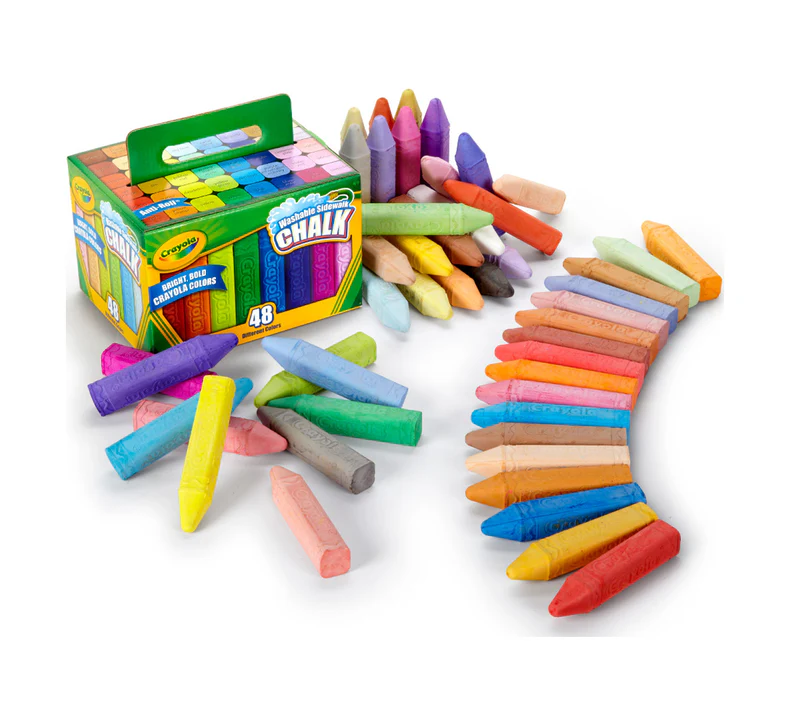 48 Pack Washable Sidewalk Chalk - Image 2