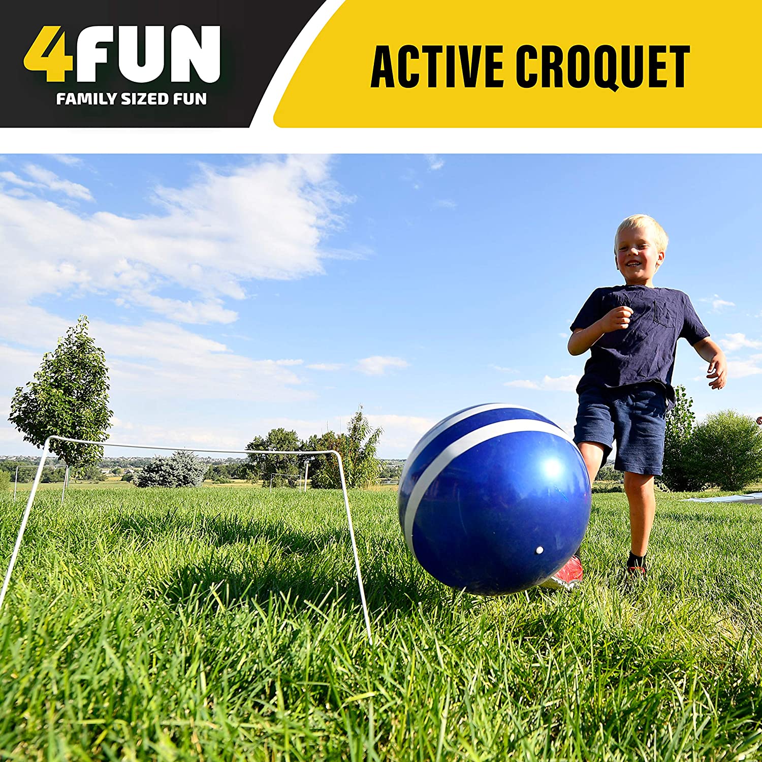 4Fun Wicket Giant Kick Croquet - Image 3