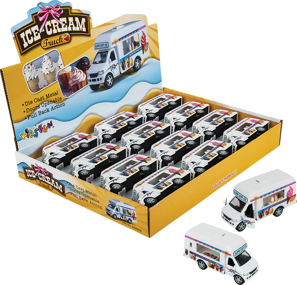 5" Die-cast Pull Back Ice Cream Truck - Image 2