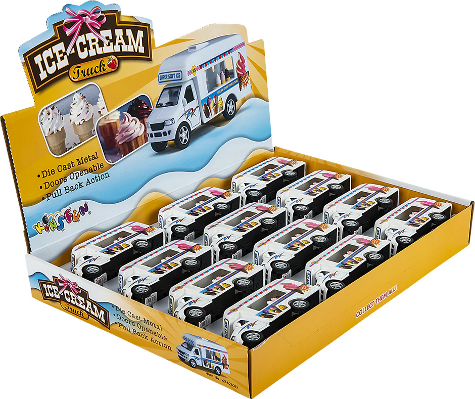 5" Die-cast Pull Back Ice Cream Truck - Image 3