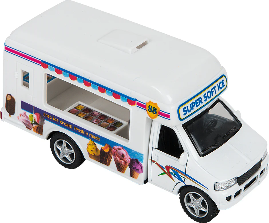 5" Die-cast Pull Back Ice Cream Truck - Image 4