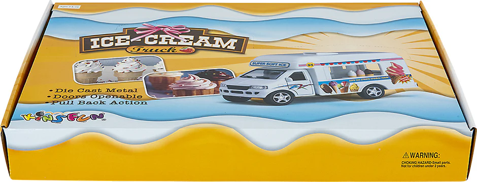 5" Die-cast Pull Back Ice Cream Truck - Image 5