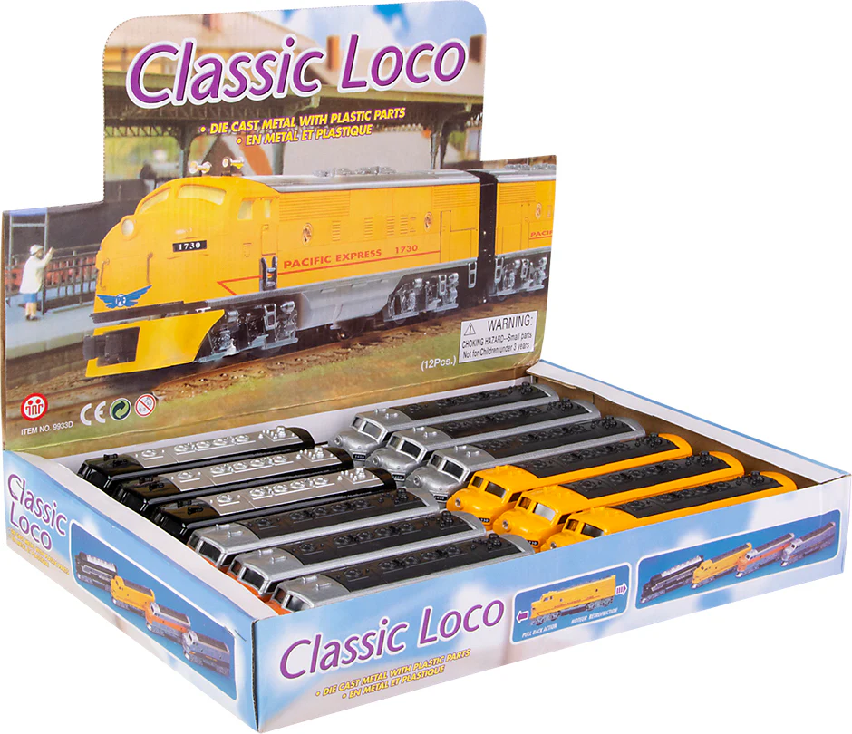 6.5" Die-cast Pull Back Classic Loco Diesel Train - Image 2