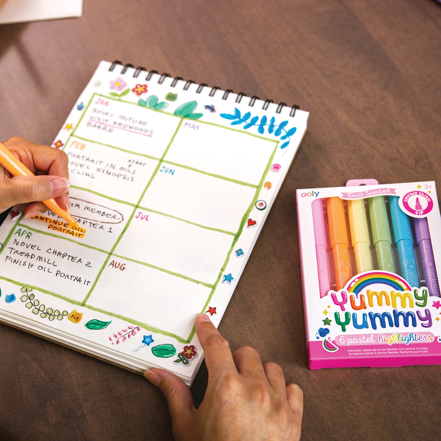 Yummy Yummy Scented Pastel Highlighters - 6 pk - Image 2