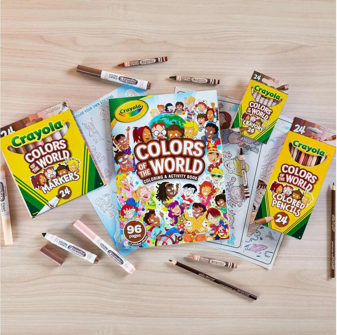 96-Page Coloring Book, Colors of the World - Image 2