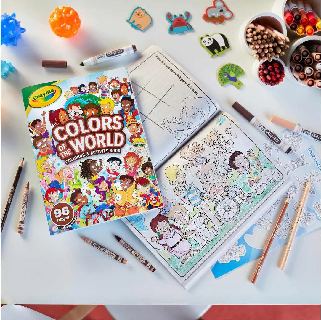 96-Page Coloring Book, Colors of the World - Image 3
