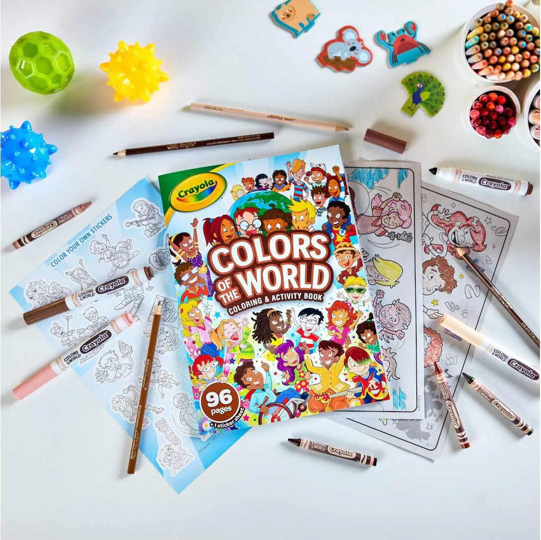 96-Page Coloring Book, Colors of the World - Image 4