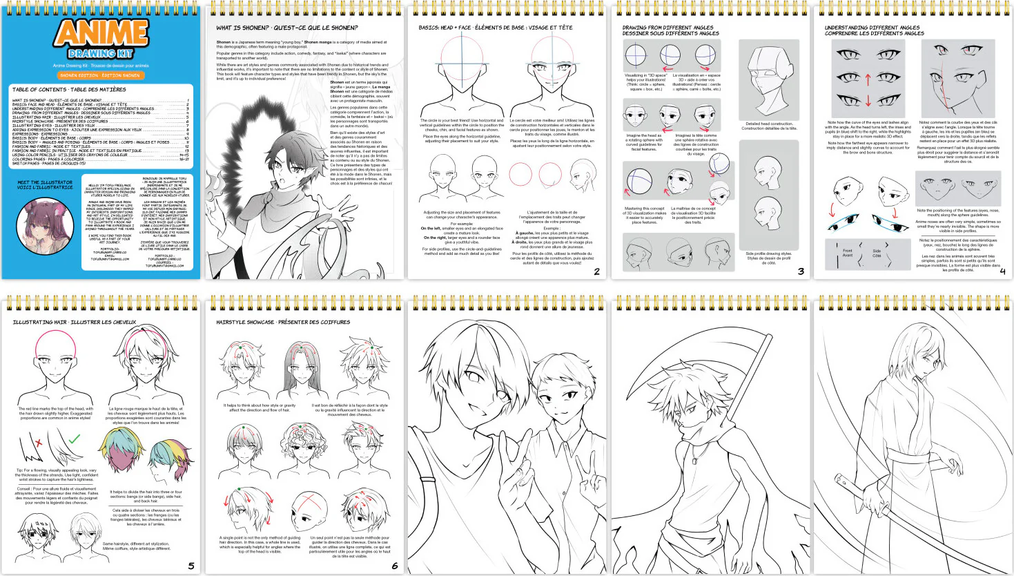 Anime Drawing Kit - Shonen Edition - Image 2