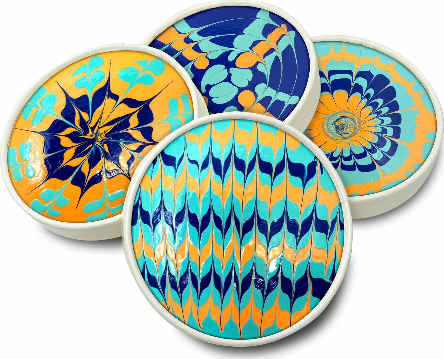 Art Café Latte-Inspired Painting Set - Beachy Colors - Image 3