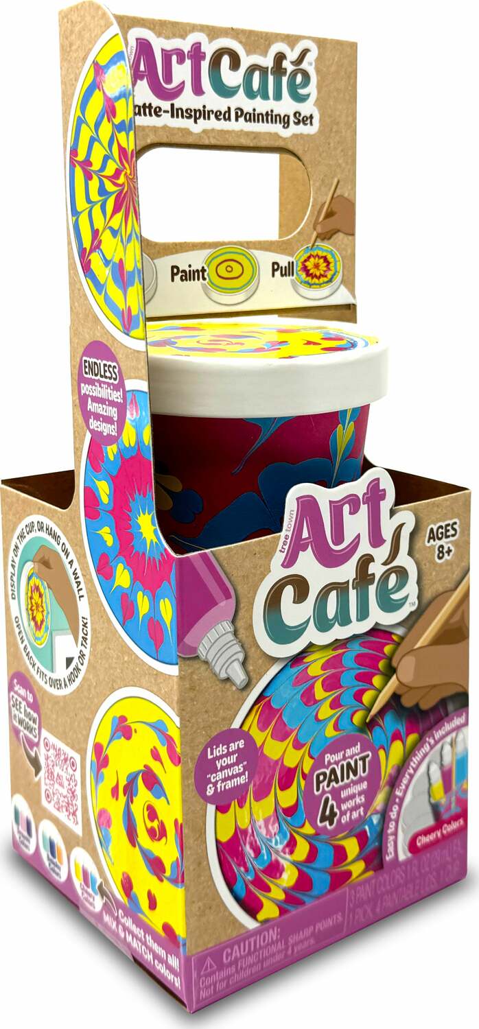 Art Café Latte-Inspired Painting Set - Cheery Colors - Image 5