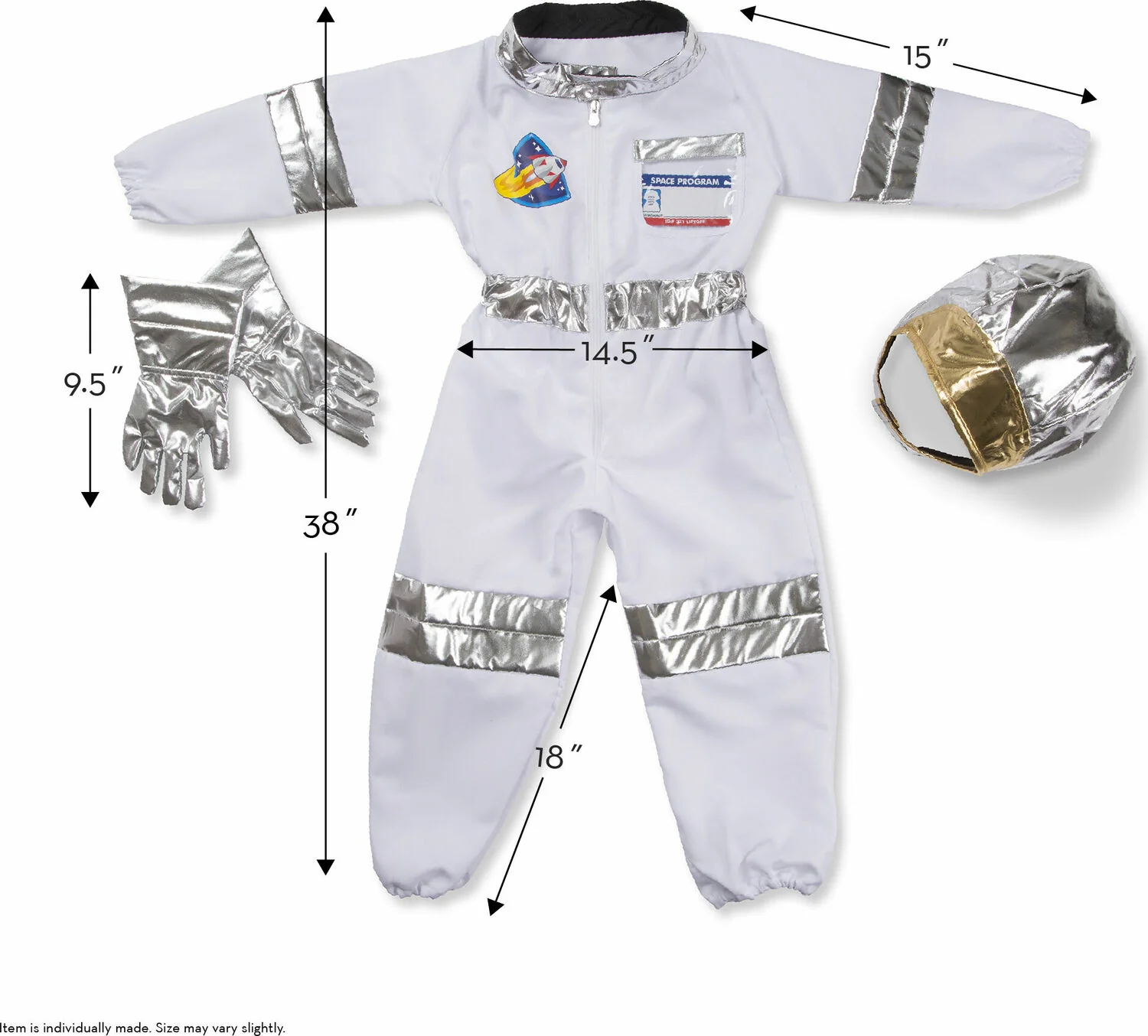 Astronaut Role Play Costume Set - Image 2