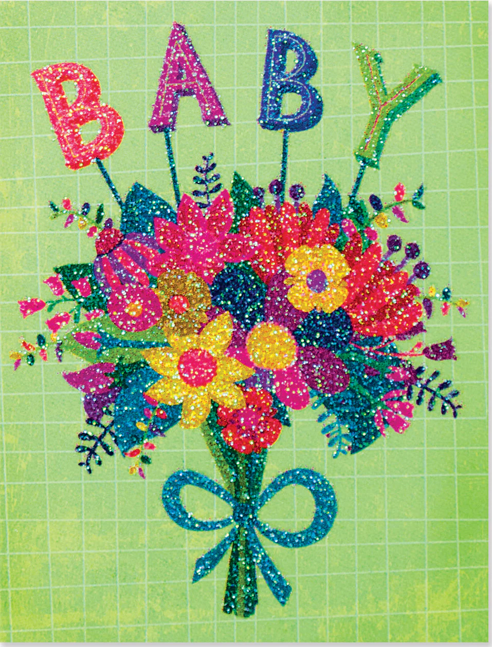 Baby Floral Gift Enclosure Card