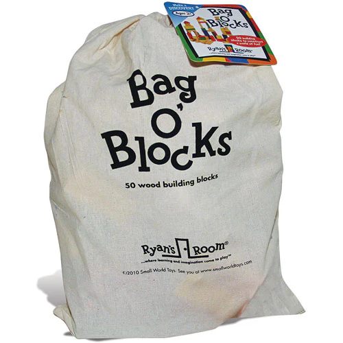 Bag O' Blocks-Natural/Color
