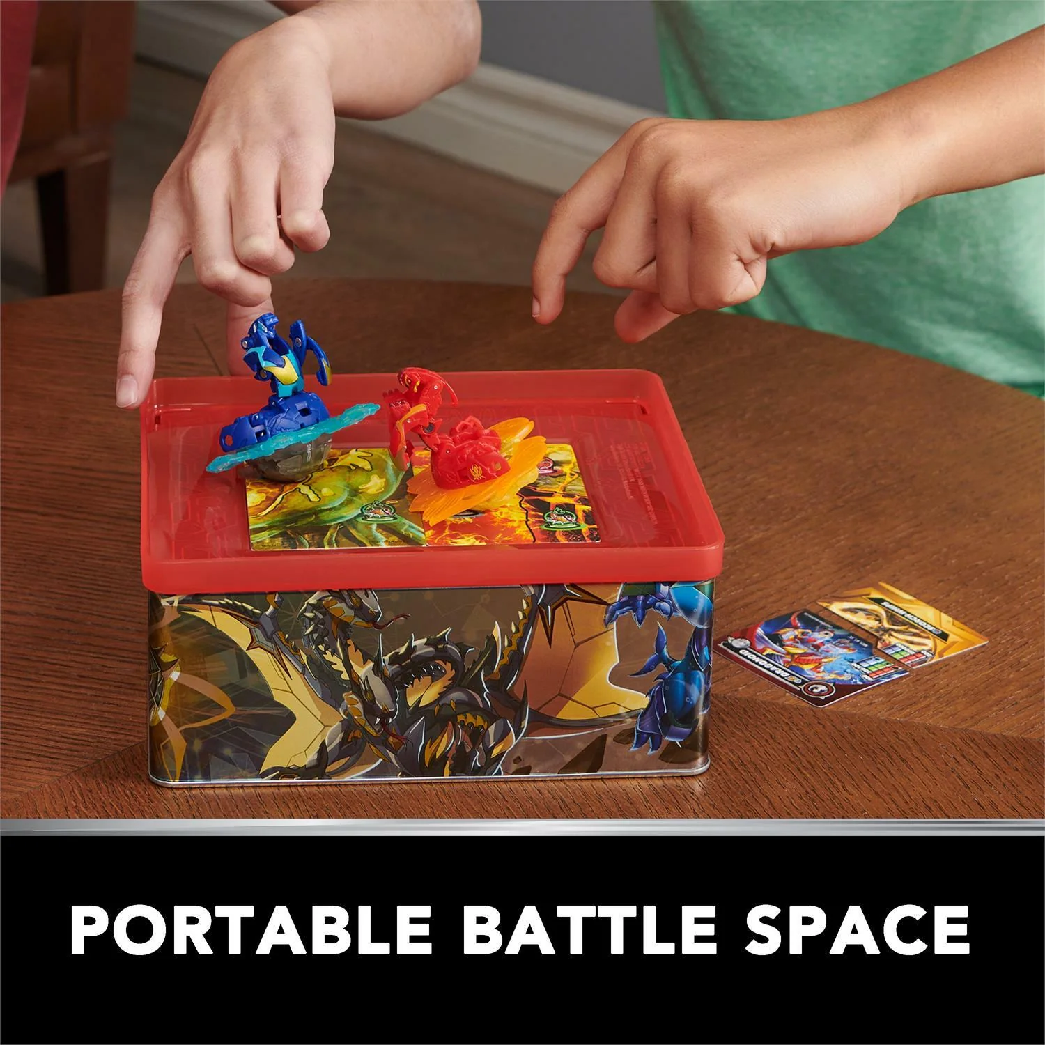 Bakugan Baku-Tin with Special Attack Mantid - Customizable - Spinning Action Figure and Toy Storage - Image 3