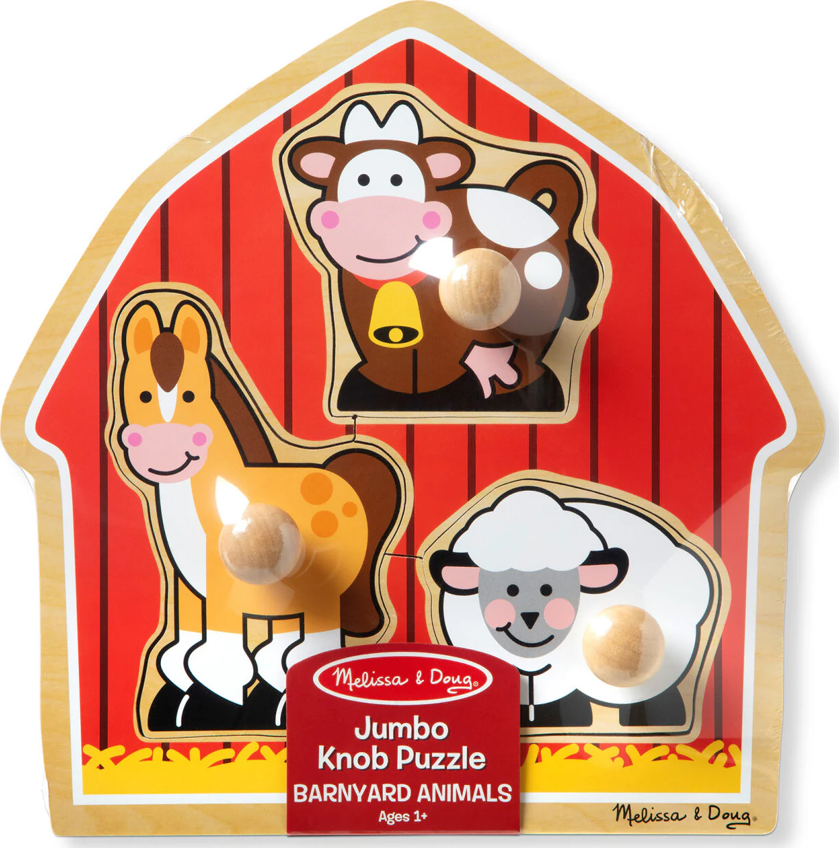 Barnyard Animals Jumbo Knob Puzzle - 3 Pieces - Image 2
