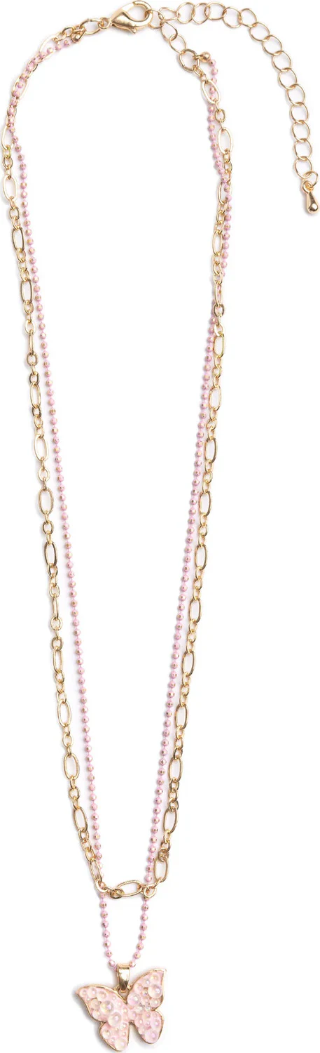 Boutique Chic Bubbly Butterfly Necklace - Image 2