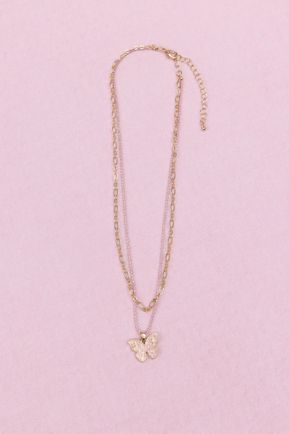 Boutique Chic Bubbly Butterfly Necklace - Image 4