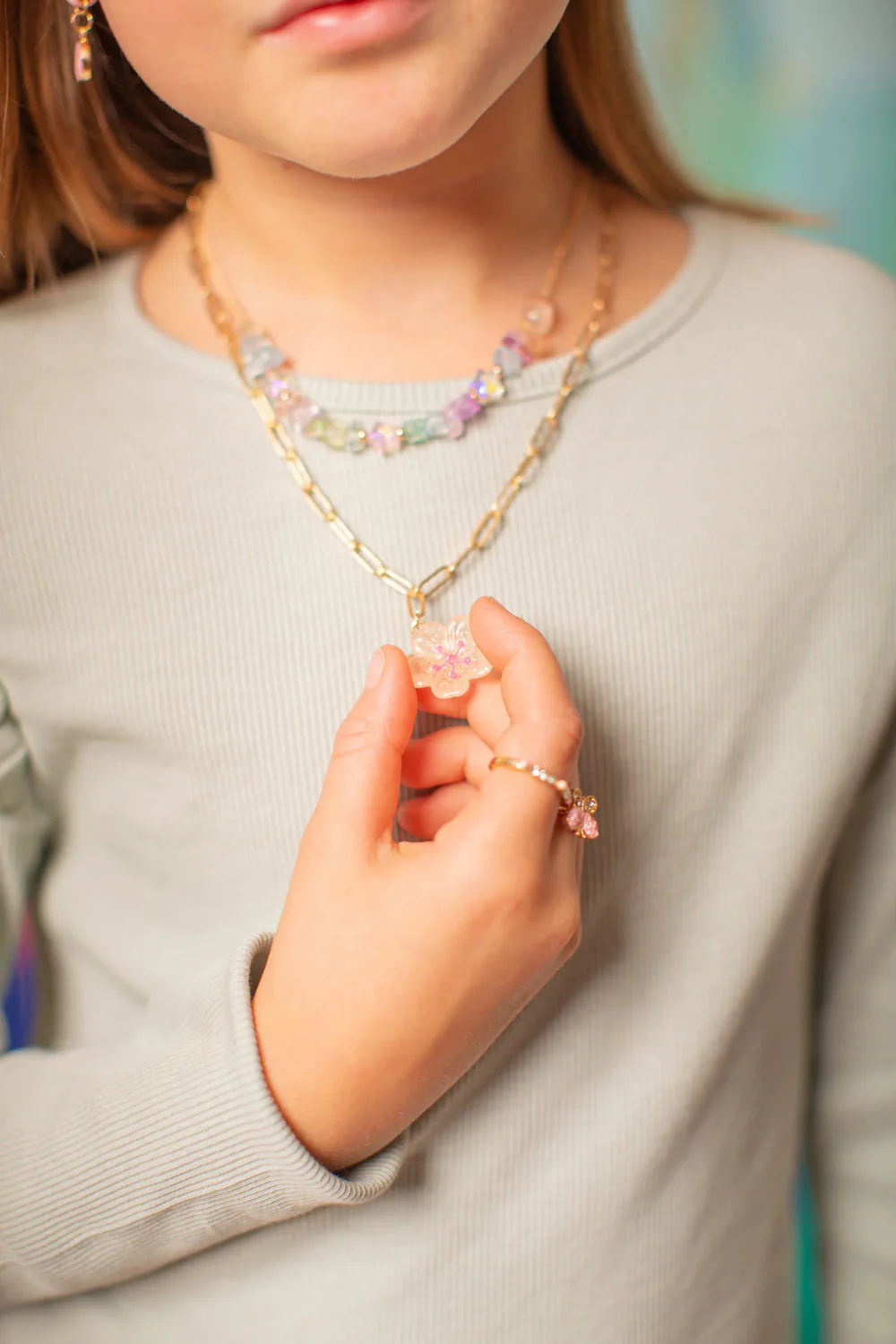 Boutique Chic Garden Gem Necklace - Image 3