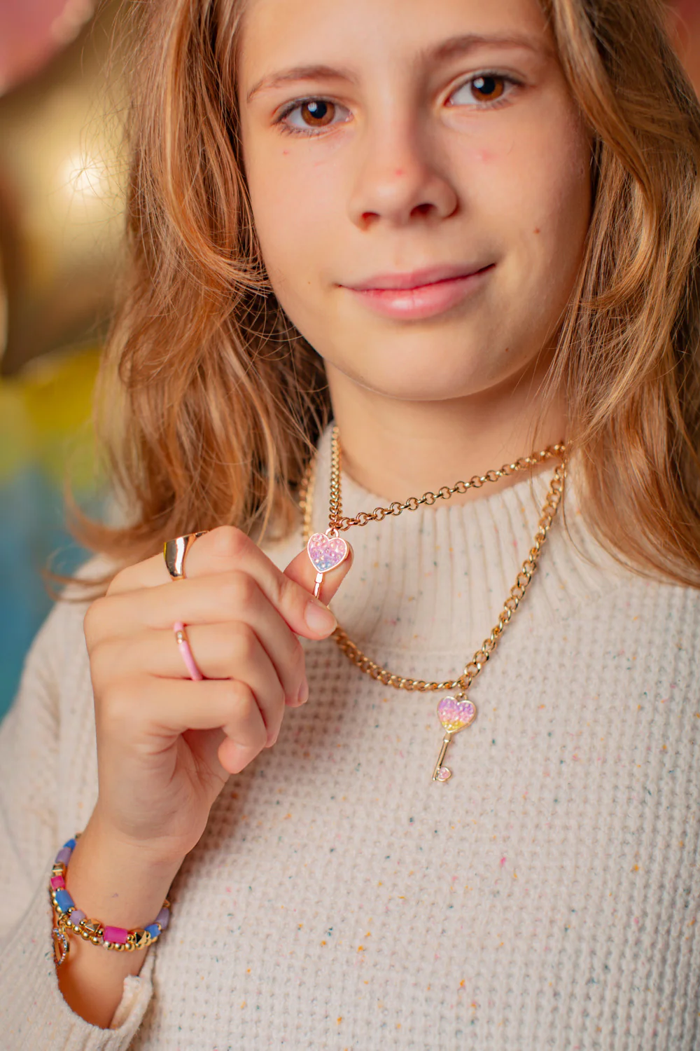 Boutique Chic Heart of Gold Bracelet - Image 2