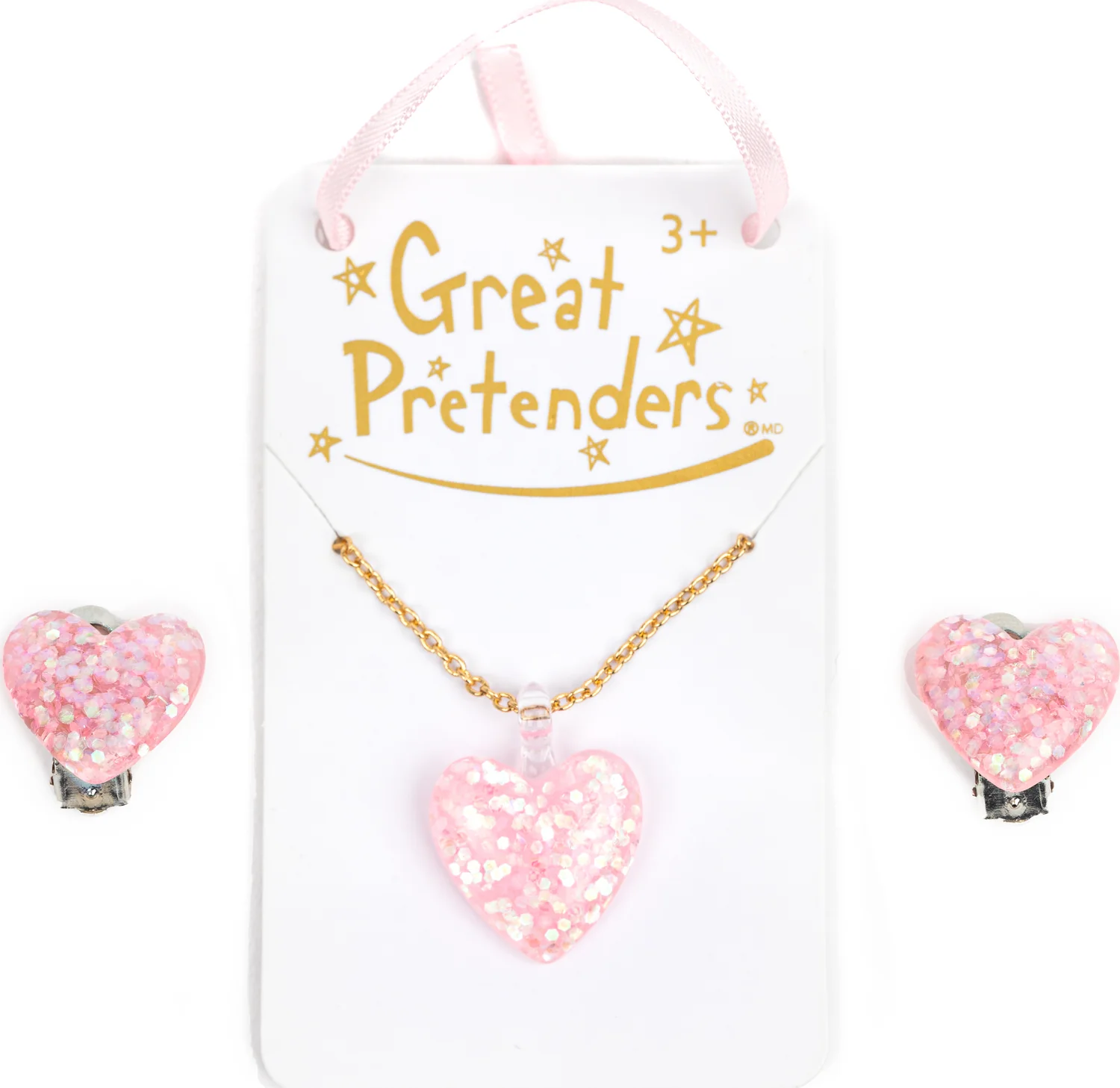 Boutique Glitter Heart Necklace (assorted) - Image 3