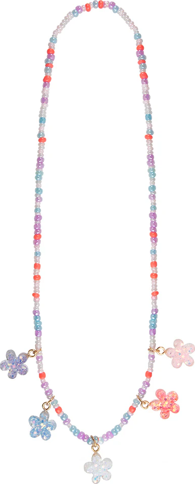 Boutique Shimmer Flower Necklace