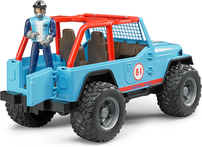 Bruder Jeep Cross Country Racer With Driver - Blue - Image 2